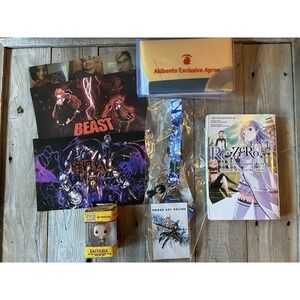 Akibento Anime Mystery Box Lot Re:Zero Manga One Punch Man‎ Apron SAO Lanyard